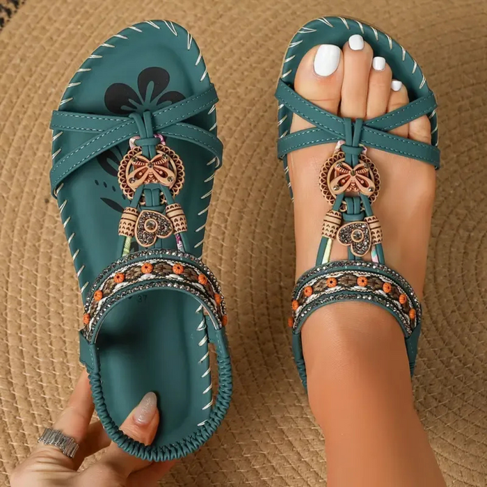 Flora | Sandaler i Ibiza-stil med Komfort og Elegance
