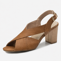Delphine | Elegante Sandaler med Firkantet Hæl