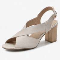 Delphine | Elegante Sandaler med Firkantet Hæl