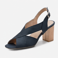 Delphine | Elegante Sandaler med Firkantet Hæl