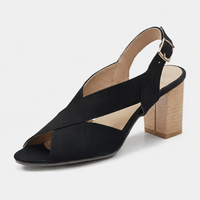 Delphine | Elegante Sandaler med Firkantet Hæl