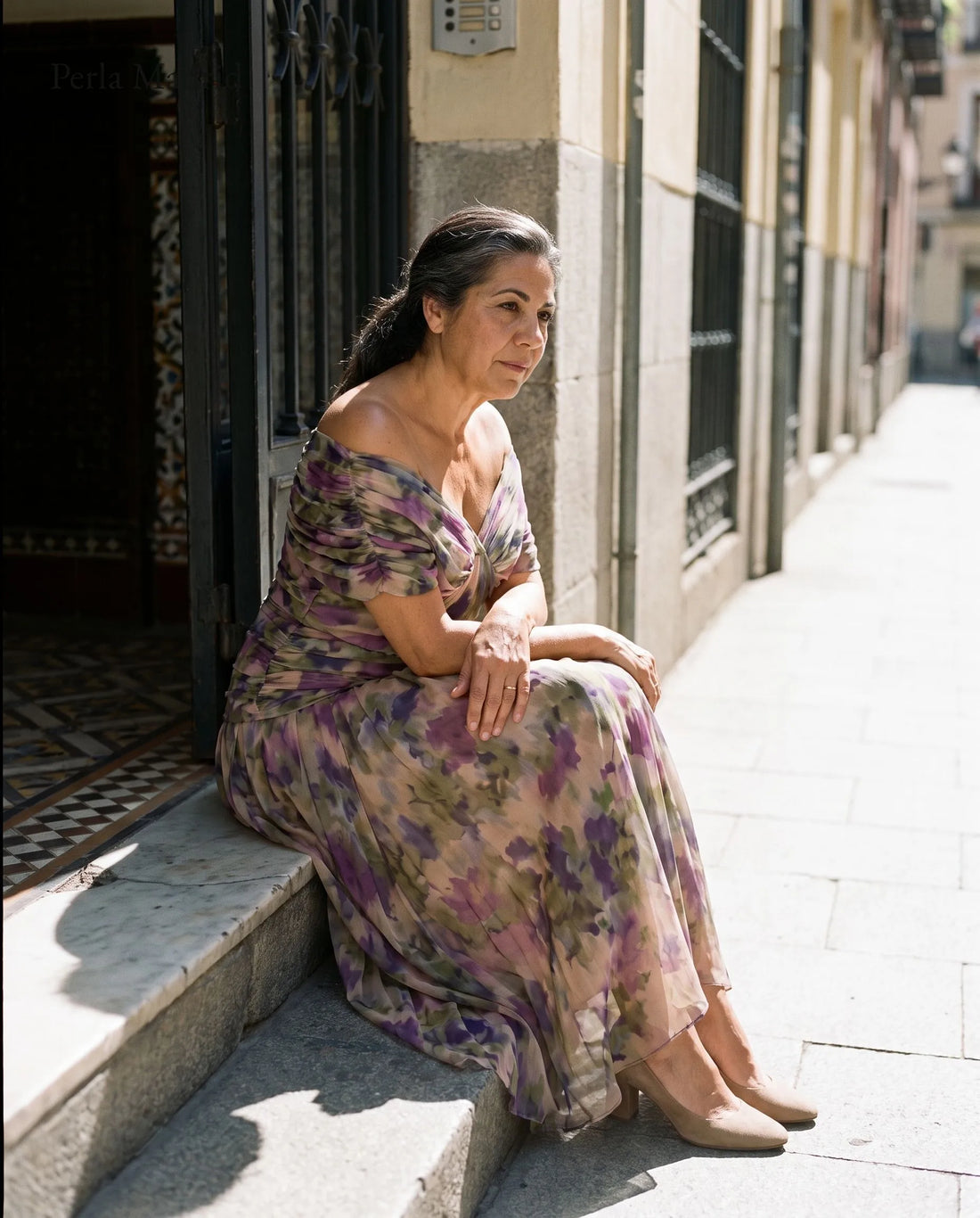 Elin | Lang elegant silkekjole