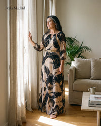 Bolette | Kjole i mønstret chiffon