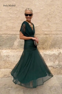 Elin | Lang elegant silkekjole