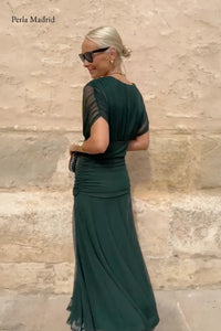 Elin | Lang elegant silkekjole