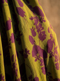 Gitte | Lang kjole med botanisk print