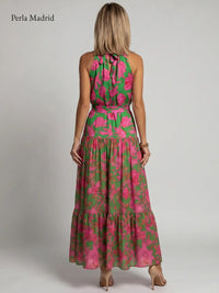 Jytte | Drapeet midikjole i pink