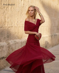 Elin | Lang elegant silkekjole