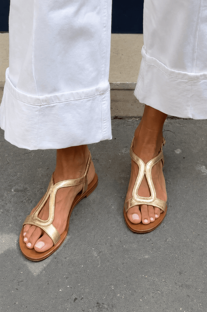 Vibeke | Elegante sommersandaler med lav hæl